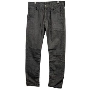 Levis Denim Jeans Size 30 X 30 Style 508 Taper Straight Black EUC